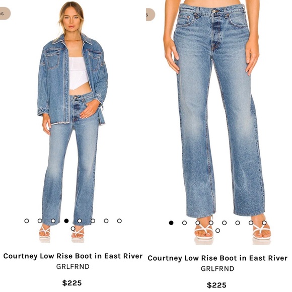 *Sold* GRLFRND Courtney Low Rise Boot in East River NWT size 29 - Picture 6 of 16